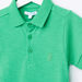 Juniors Textured Polo Neck T-shirt-T Shirts-thumbnail-1