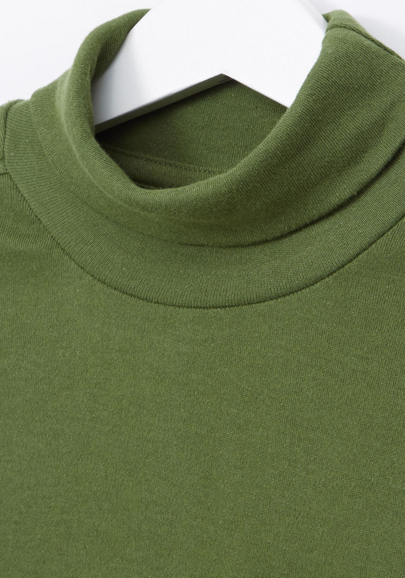 Juniors Turtleneck Long Sleeves T-shirt-T Shirts-image-1