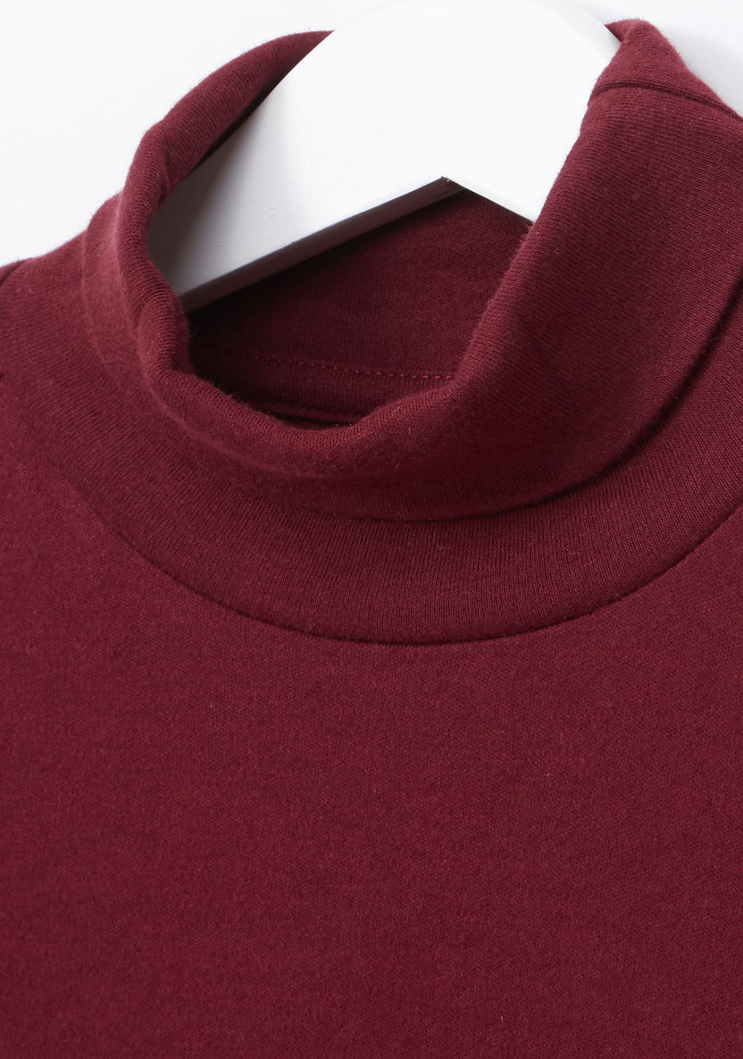 Juniors Turtleneck Long Sleeves T-shirt-T Shirts-image-1