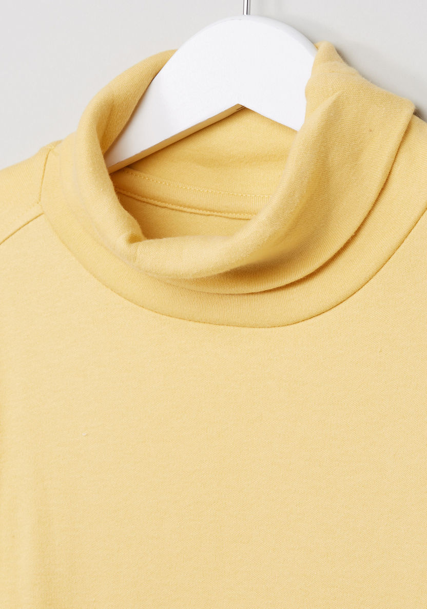 Juniors Turtleneck Long Sleeves T-shirt-T Shirts-image-2