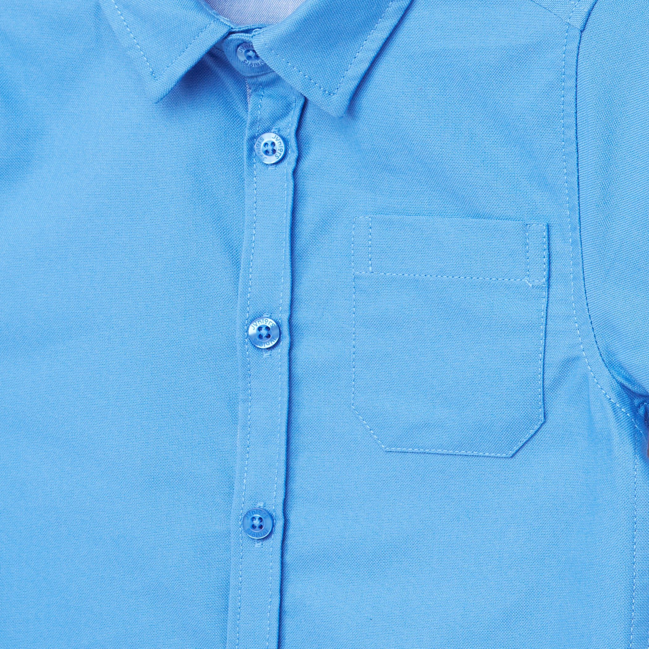 Juniors Short Sleeves Shirt with Complete Placket-boys-clothing-shirts-image-2