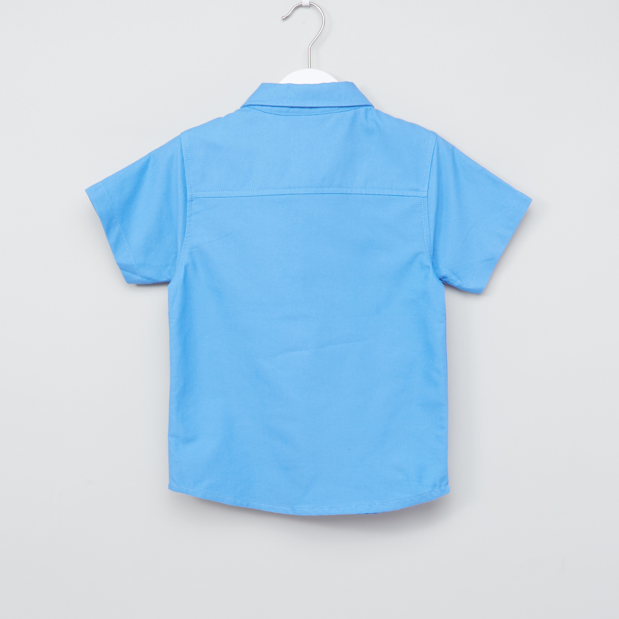Juniors Short Sleeves Shirt with Complete Placket-boys-clothing-shirts-image-3