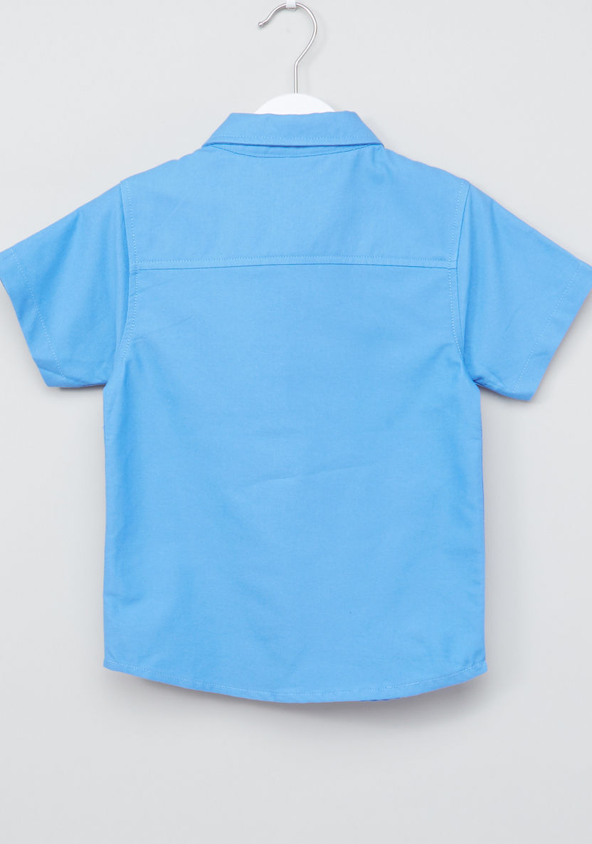 Juniors Short Sleeves Shirt with Complete Placket-Shirts-image-2