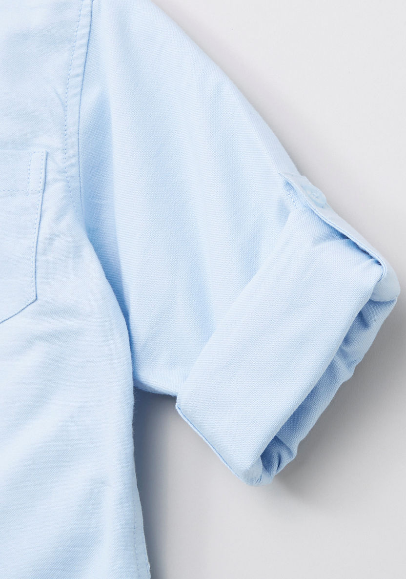 Juniors Pocket Detail Long Sleeves Shirt-Shirts-image-3