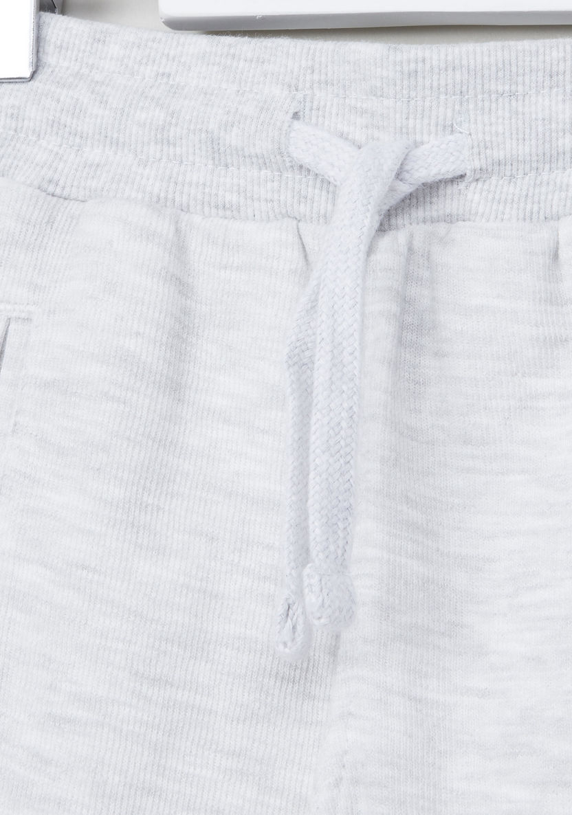 Juniors Textured Jog Pants with Pocket Detail-Joggers-image-3