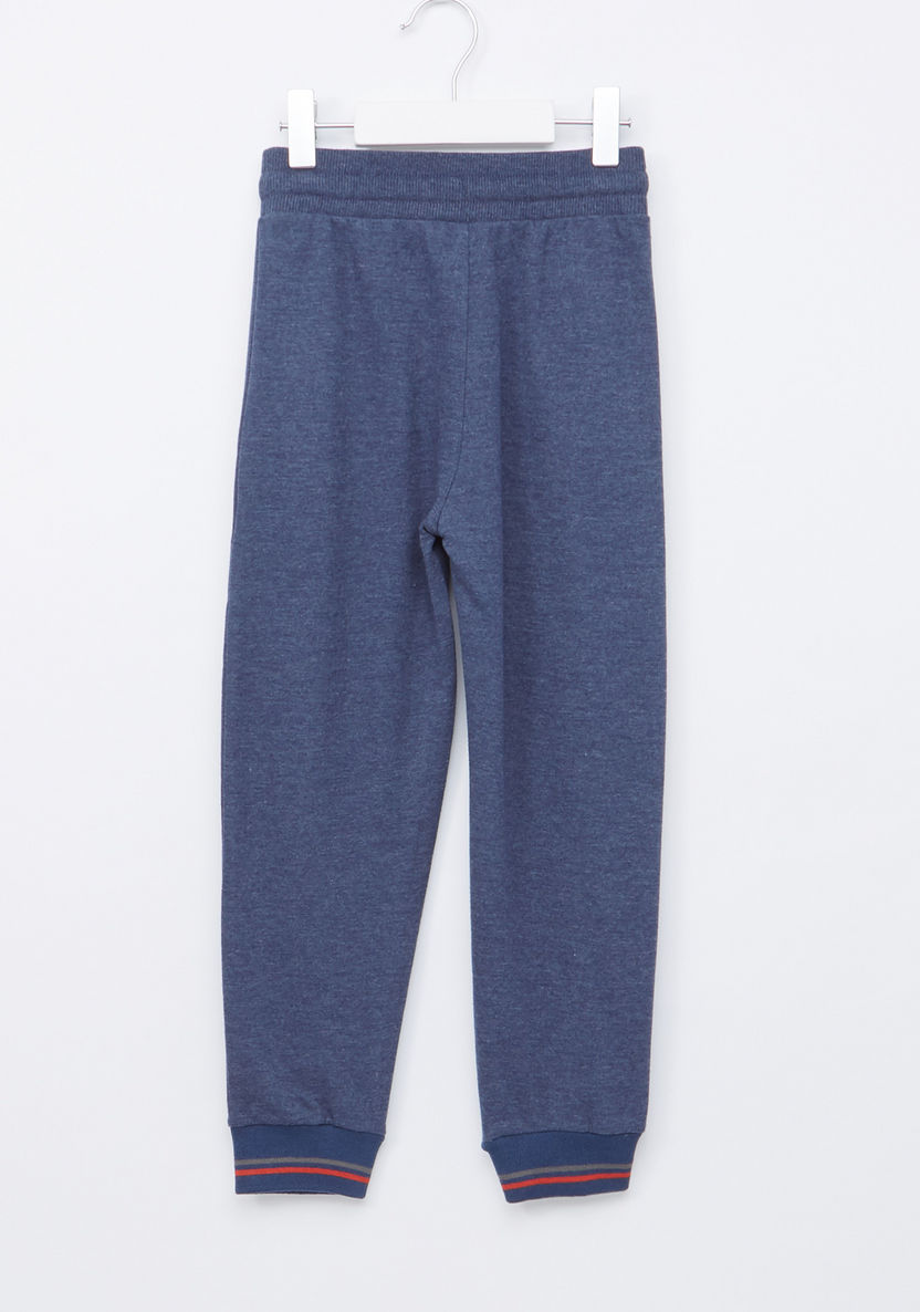 Juniors Printed Jog Pants with Pocket Detail and Elasticised Waistband-Joggers-image-2