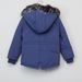 Juniors Parka Hooded Jacket with Pocket Detail and Zip Closure-Coats and Jackets-thumbnail-2