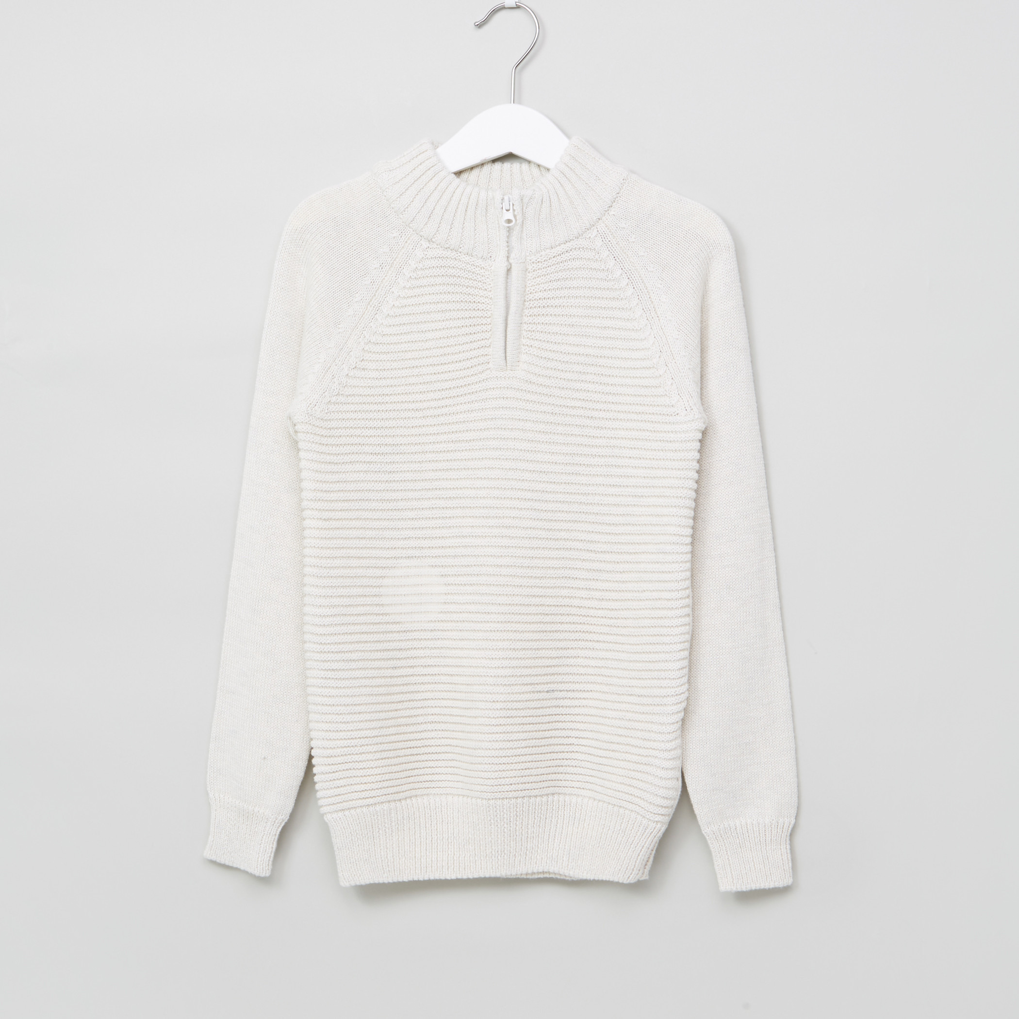 Juniors Ribbed Long Sleeves Sweater-boys-clothing-jumpersandcardigans-image-1