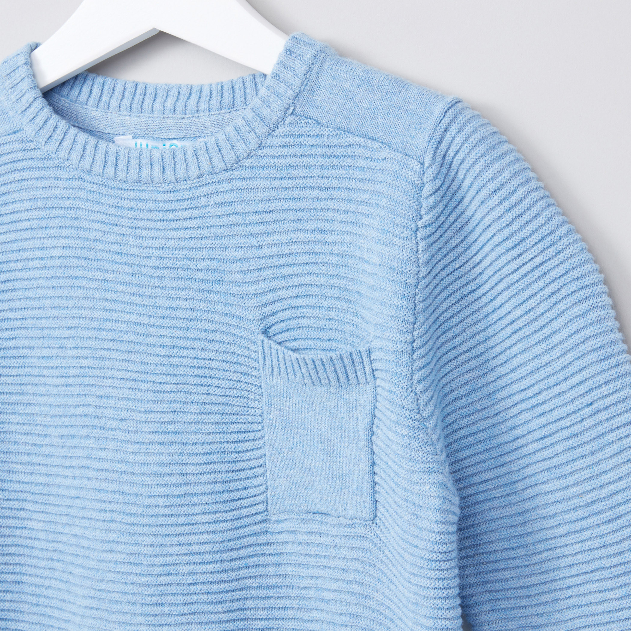 Juniors Textured Round Neck Long Sleeves Sweater-boys-clothing-jumpersandcardigans-image-2