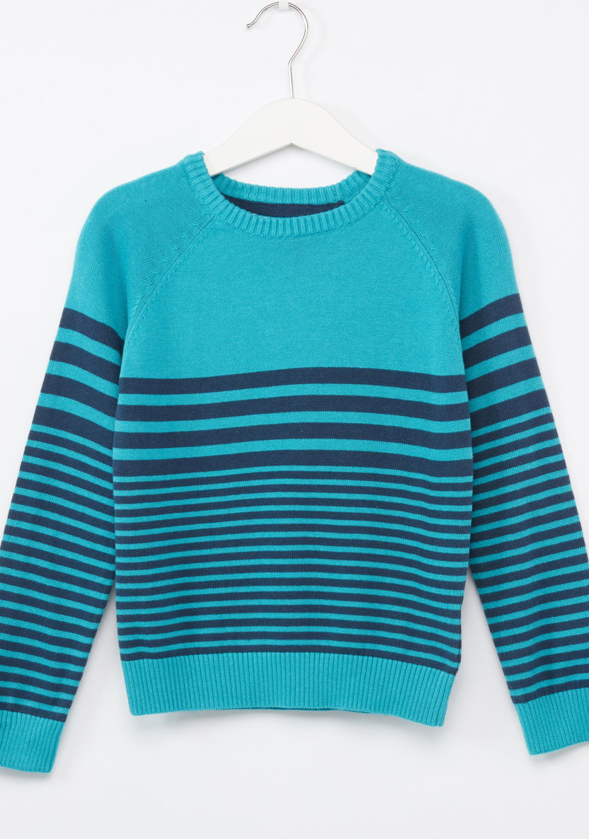 Juniors Knitwear with Stripes-Sweaters and Cardigans-image-0