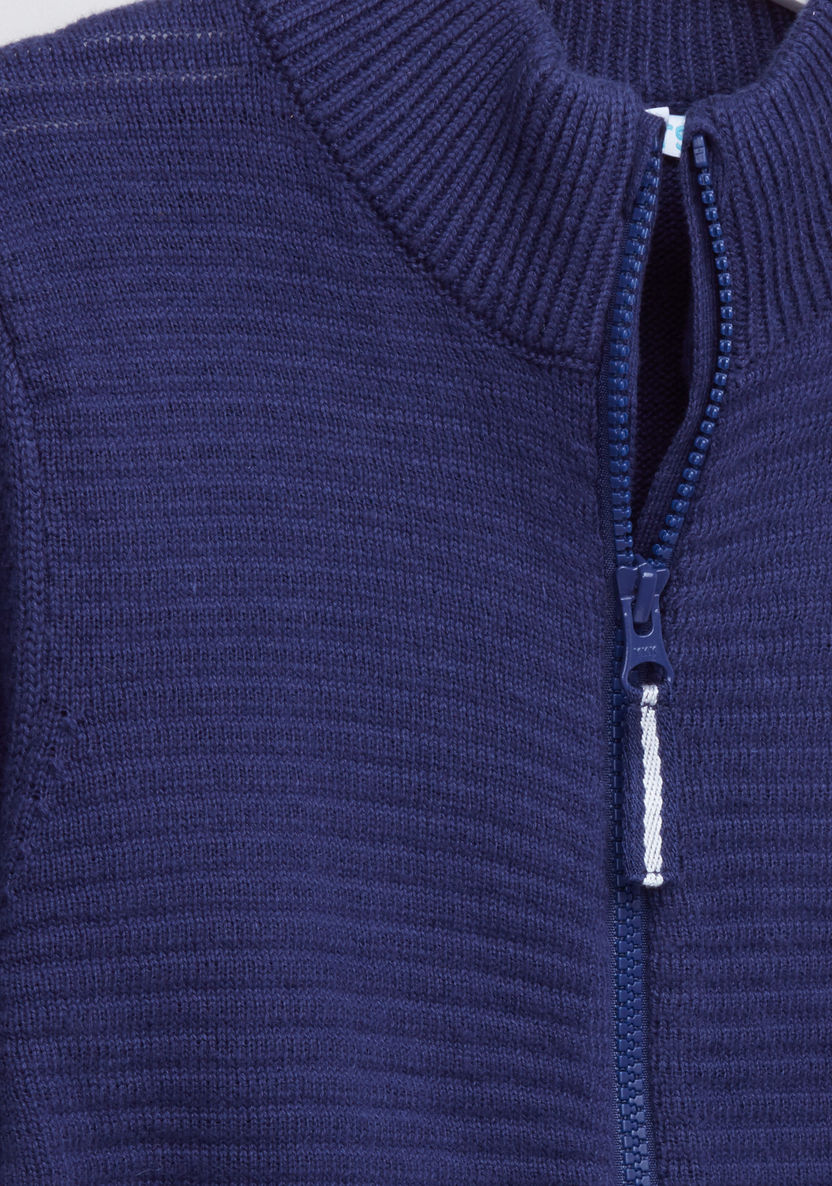 Juniors Textured Long Sleeves Jacket-Coats and Jackets-image-1