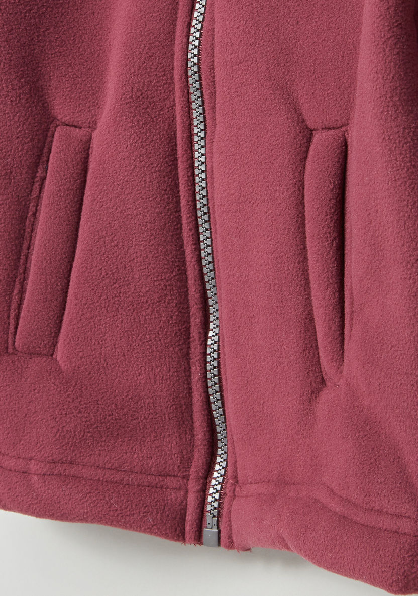 Juniors Textured Long Sleeves Jacket-Coats and Jackets-image-3