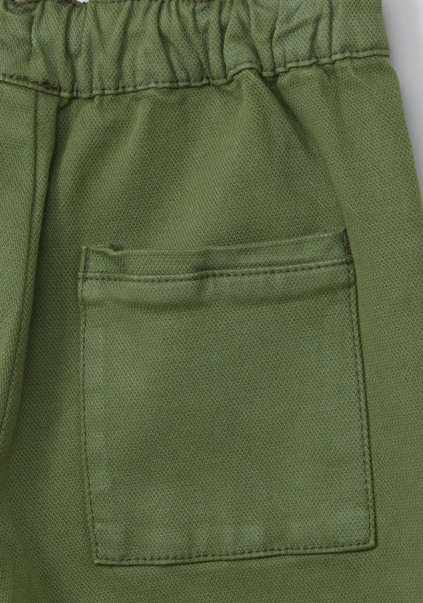 Juniors Jogger Pants with Drawstring Closure and Stitch Detail-Joggers-image-3