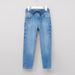 Juniors Full Length Denim Pants with Elasticised Waistband-Jeans-thumbnail-0