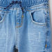 Juniors Full Length Denim Pants with Elasticised Waistband-Jeans-thumbnail-1