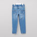 Juniors Full Length Denim Pants with Elasticised Waistband-Jeans-thumbnail-2
