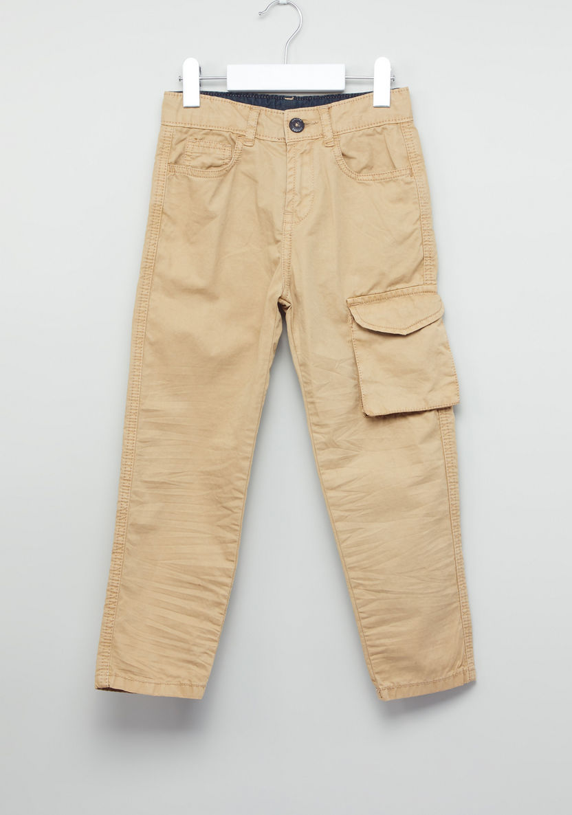 Juniors Crinkled Woven Pants-Pants-image-0