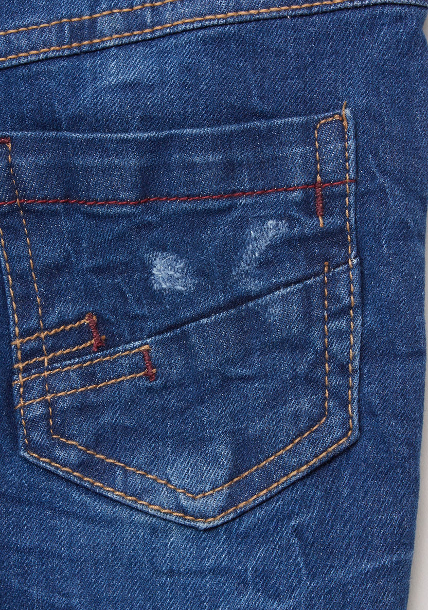 Juniors Denim Pants with Rip Effect-Jeans-image-3