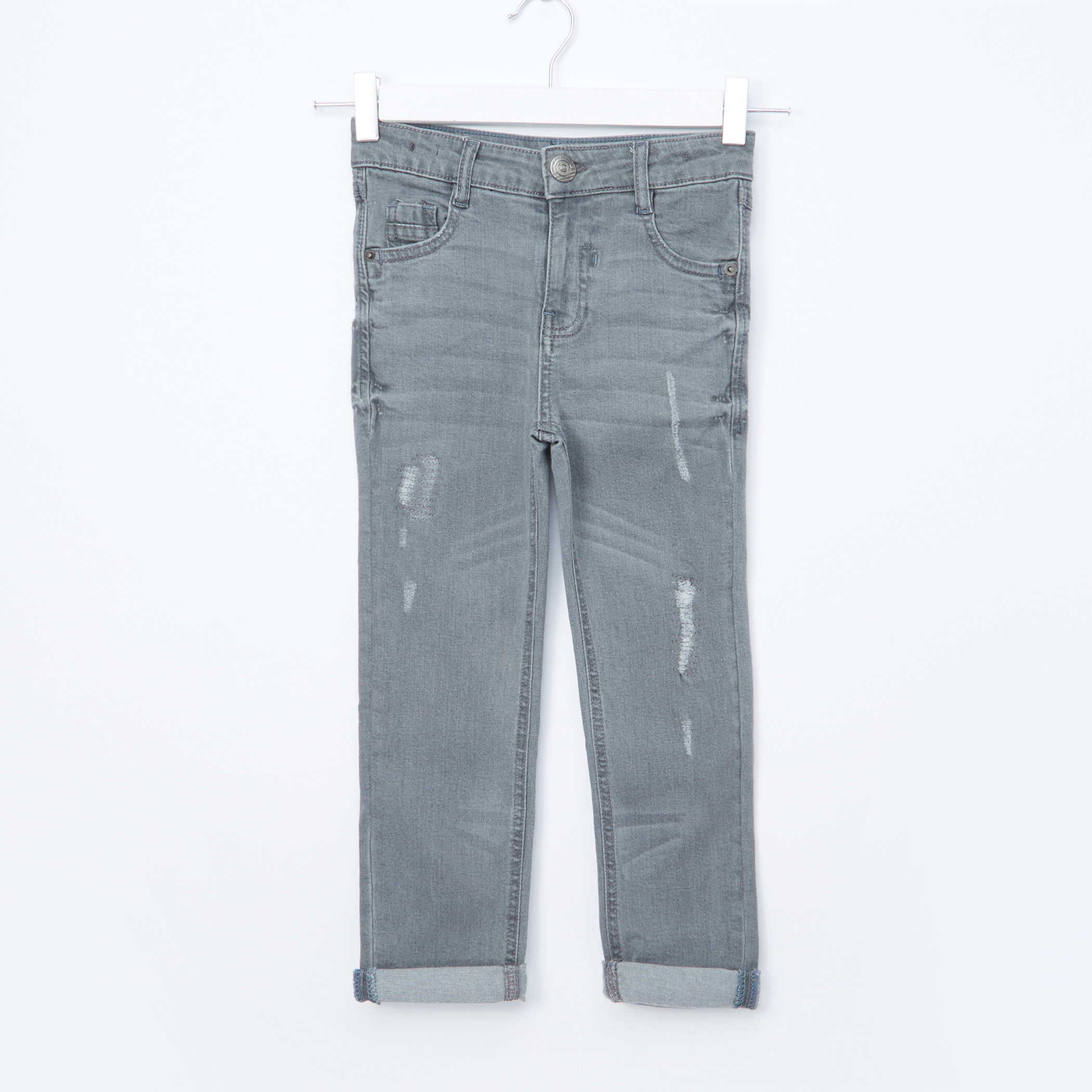 Juniors Washed Denim Pants-boys-clothing-bottoms-jeans-image-1