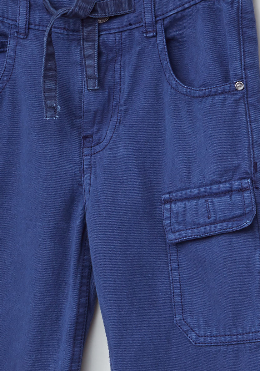 Juniors Full Length Pants with Pocket Detail-Pants-image-1