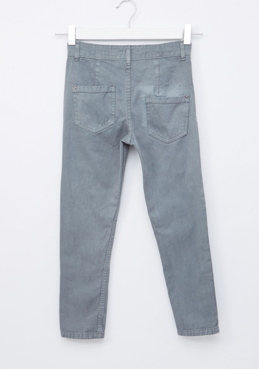 Juniors Full Length Pants with Pocket Detail-Pants-image-2