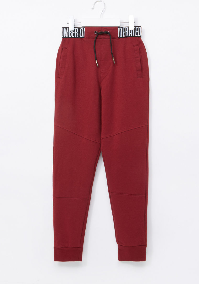 Juniors Pocket Detail Jog Pants with Elasticised Waistband-Joggers-image-0