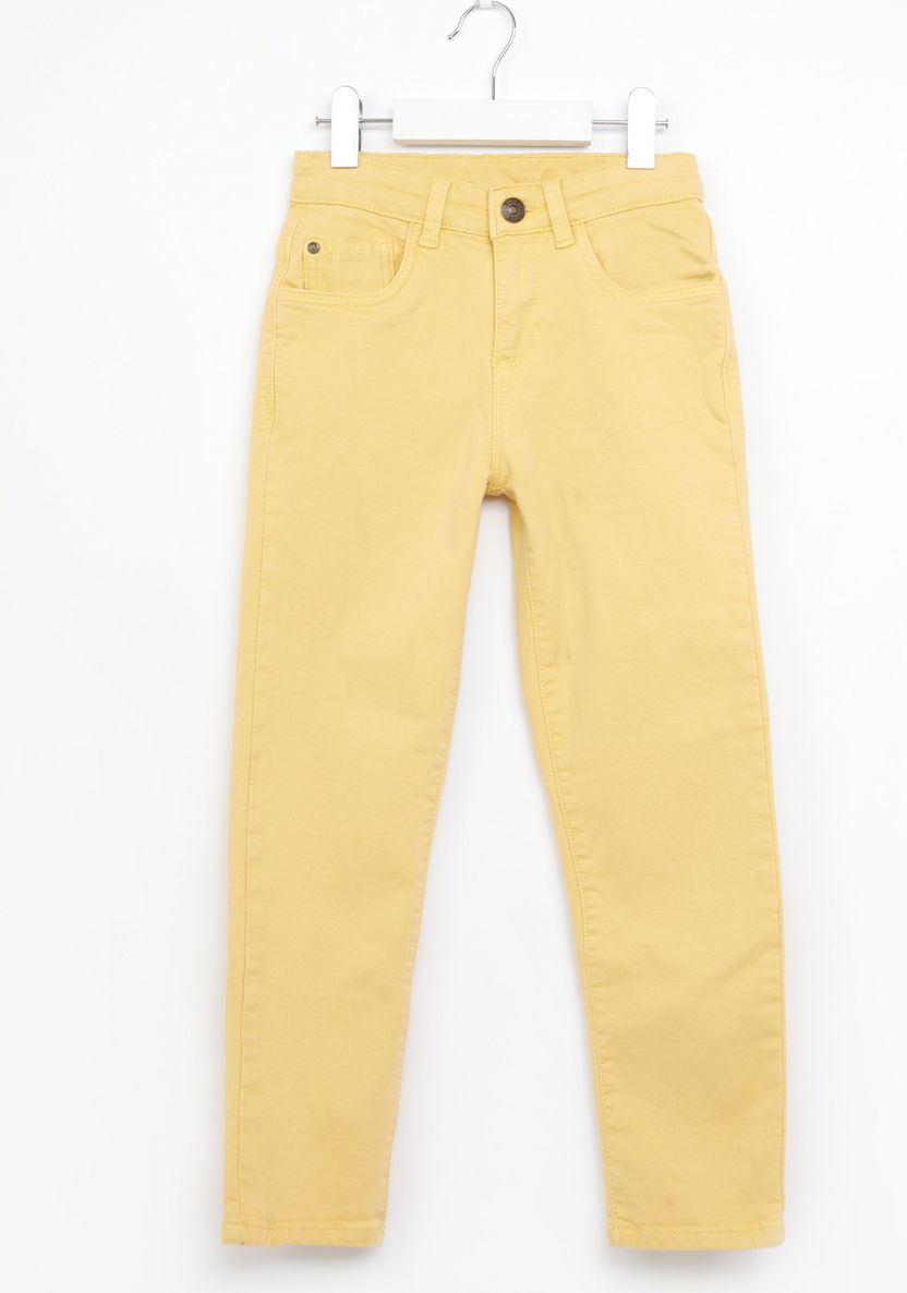 Juniors Pants with Woven Details-Pants-image-0