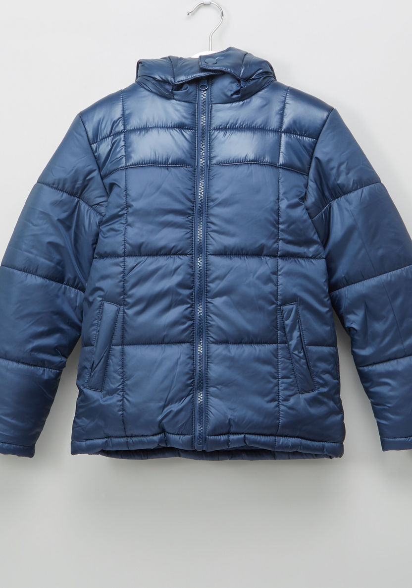 Juniors Long Sleeves Hooded Jacket-Coats and Jackets-image-0