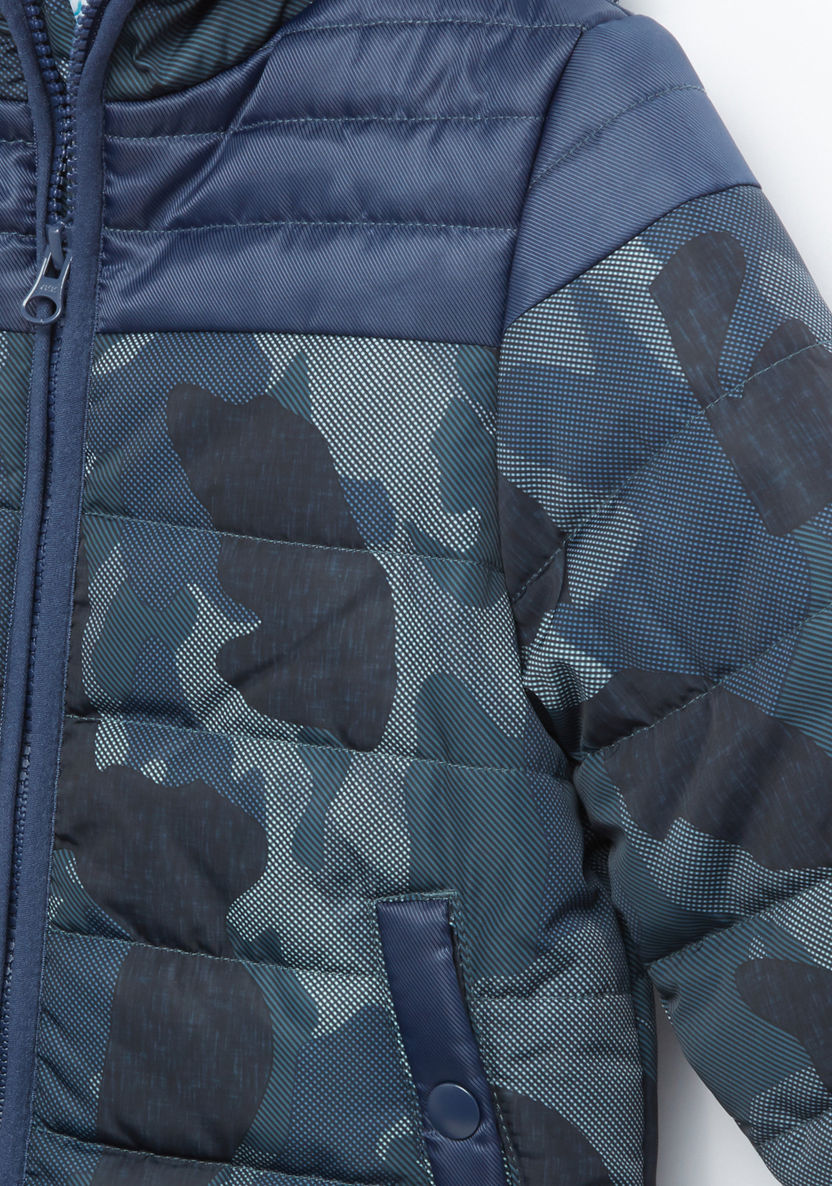Juniors Camouflage Hooded Jacket-Coats and Jackets-image-1