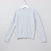 Juniors Plush Detail Long Sleeves Sweatshirt-Sweaters and Cardigans-thumbnail-2