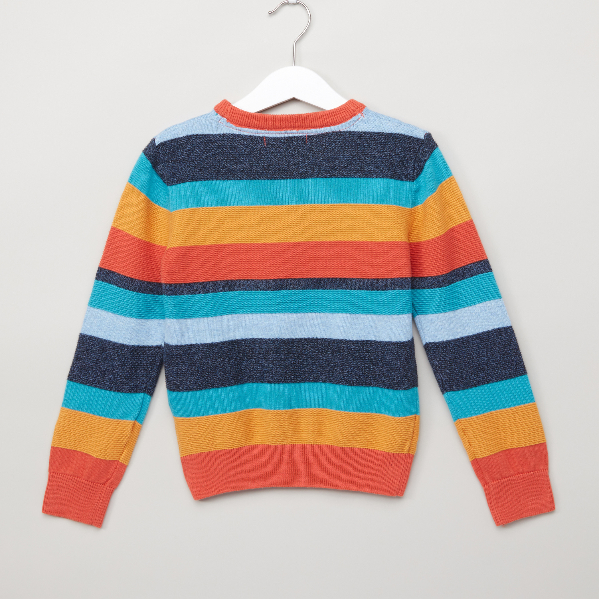 Juniors Striped Long Sleeves Sweater-boys-clothing-jumpersandcardigans-image-3