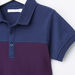 Juniors Textured Polo Neck T-shirt-T Shirts-thumbnail-1