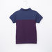 Juniors Textured Polo Neck T-shirt-T Shirts-thumbnail-2
