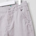 Juniors Textured Trousers with Button Closure and Pocket Detail-Pants-thumbnail-1