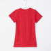 Juniors Printed Short Sleeves Longline T-shirt-T Shirts-thumbnail-2