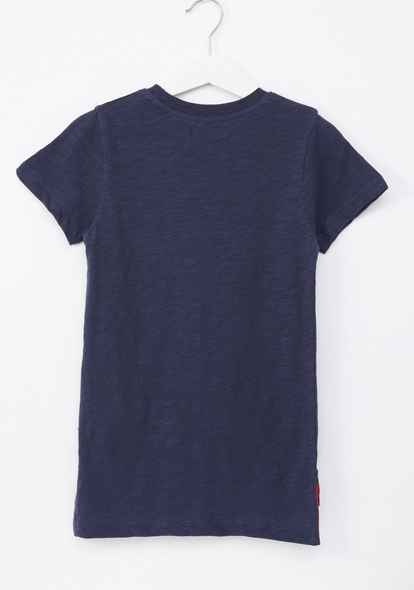 Juniors Printed Round Neck Short Sleeves T-shirt-T Shirts-image-2