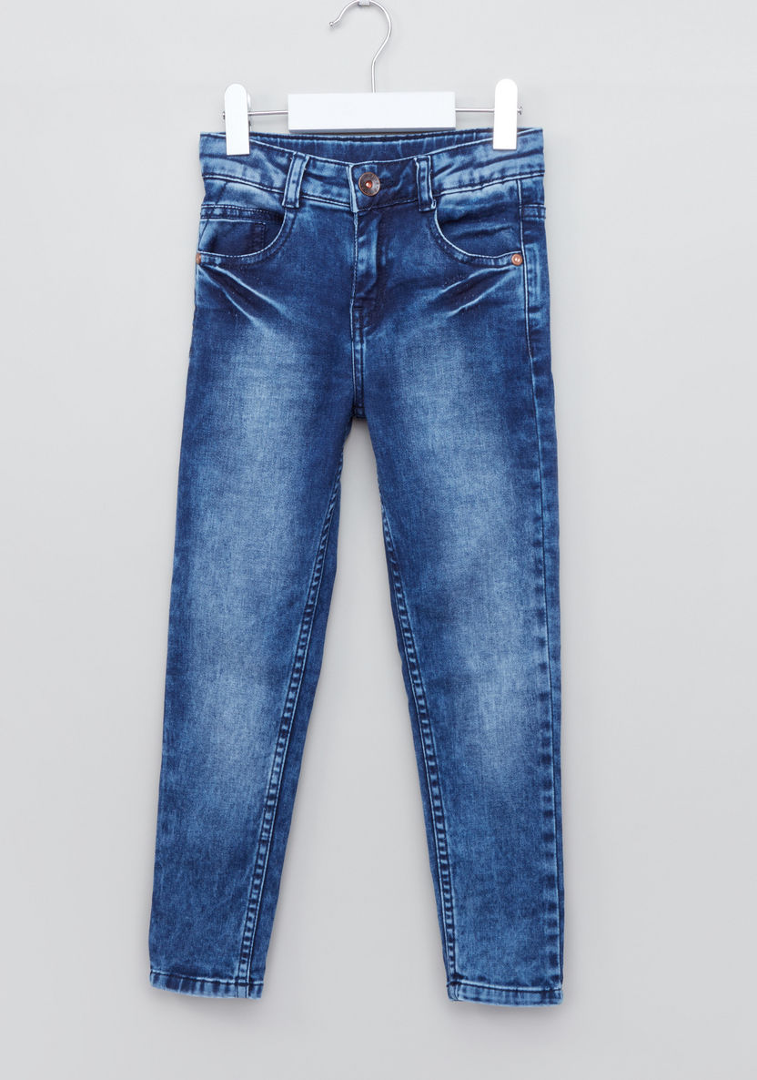 Juniors Tinted Wash Denim Pants-Jeans-image-0