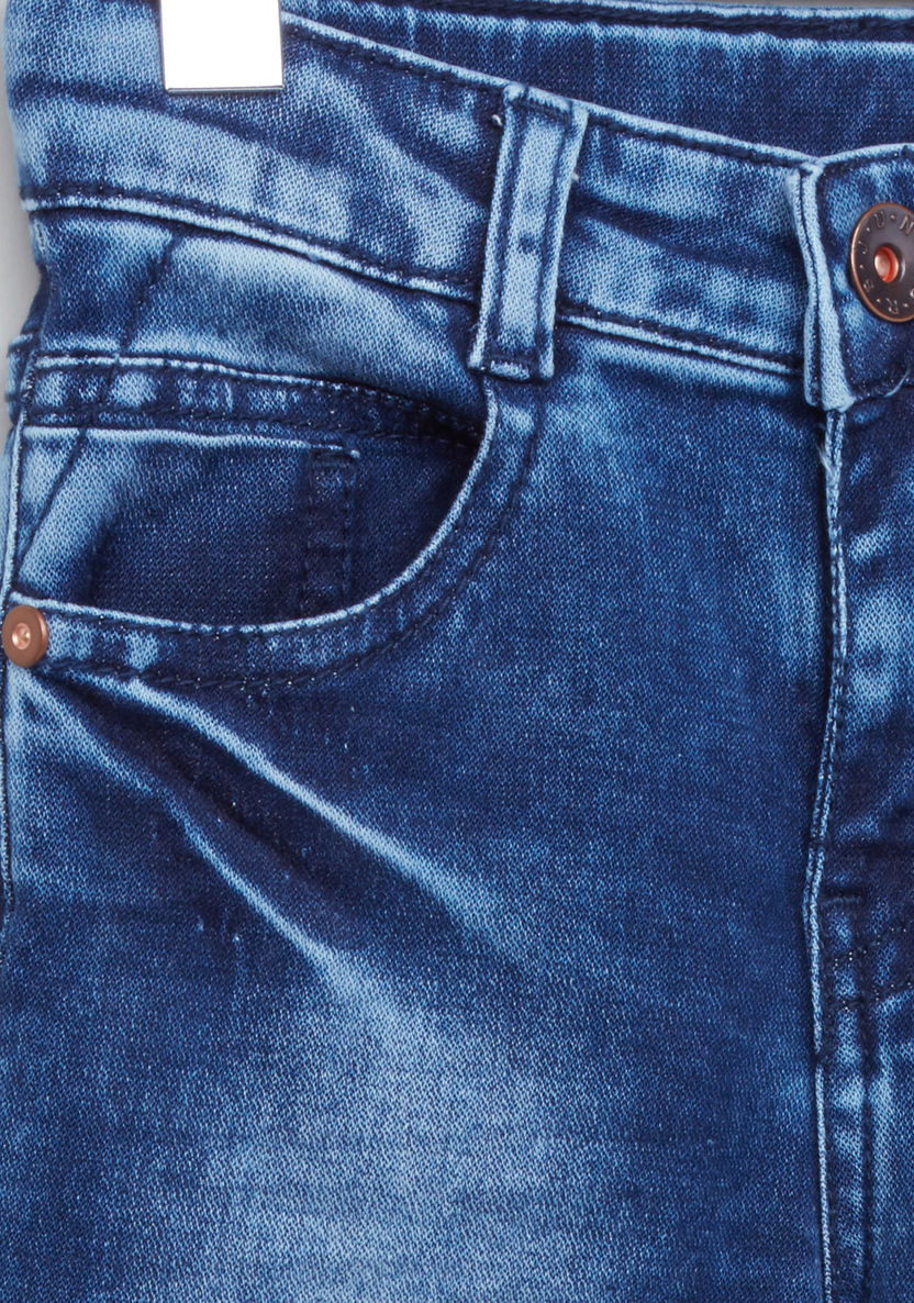 Juniors Tinted Wash Denim Pants-Jeans-image-1