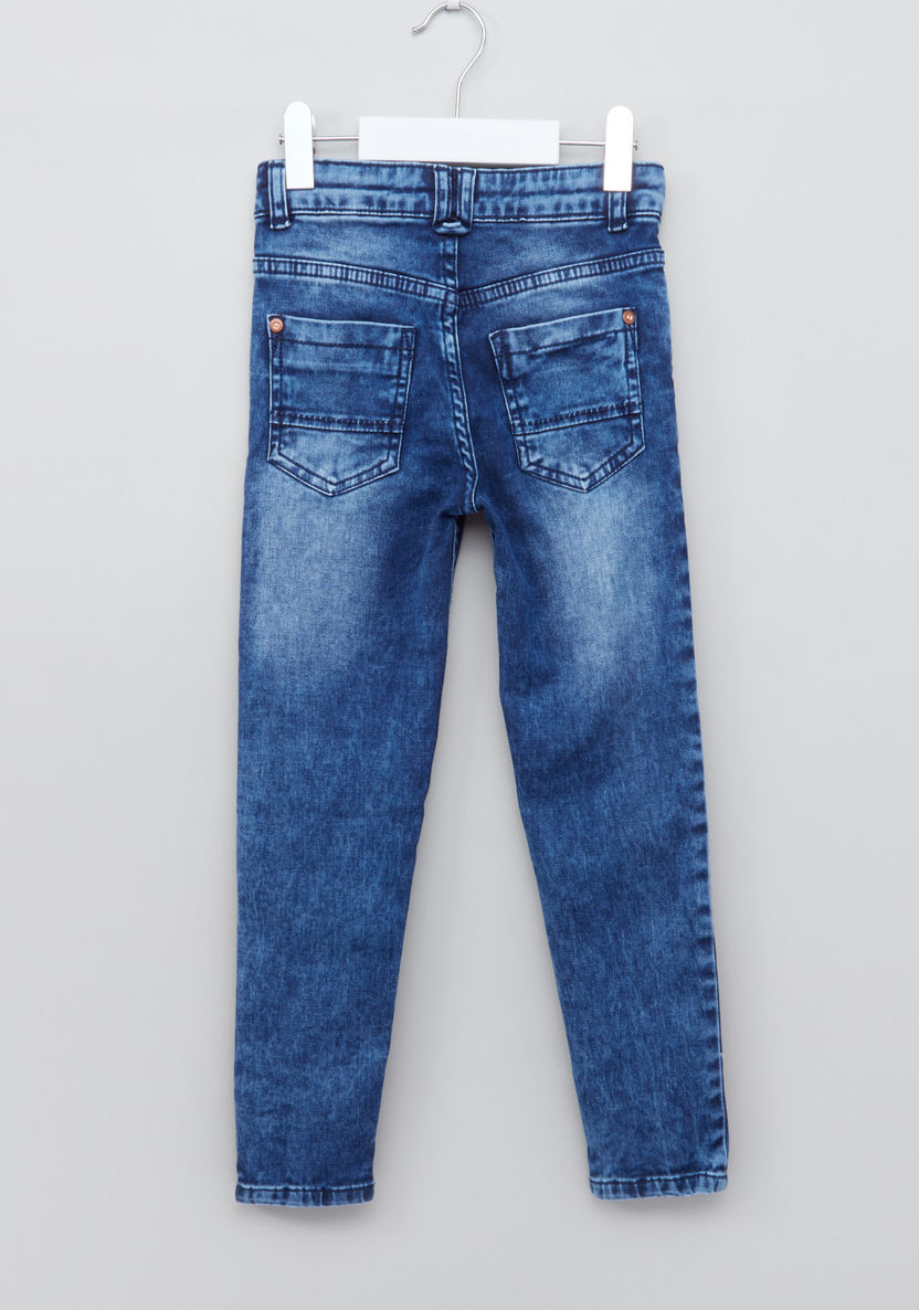 Juniors Tinted Wash Denim Pants-Jeans-image-2