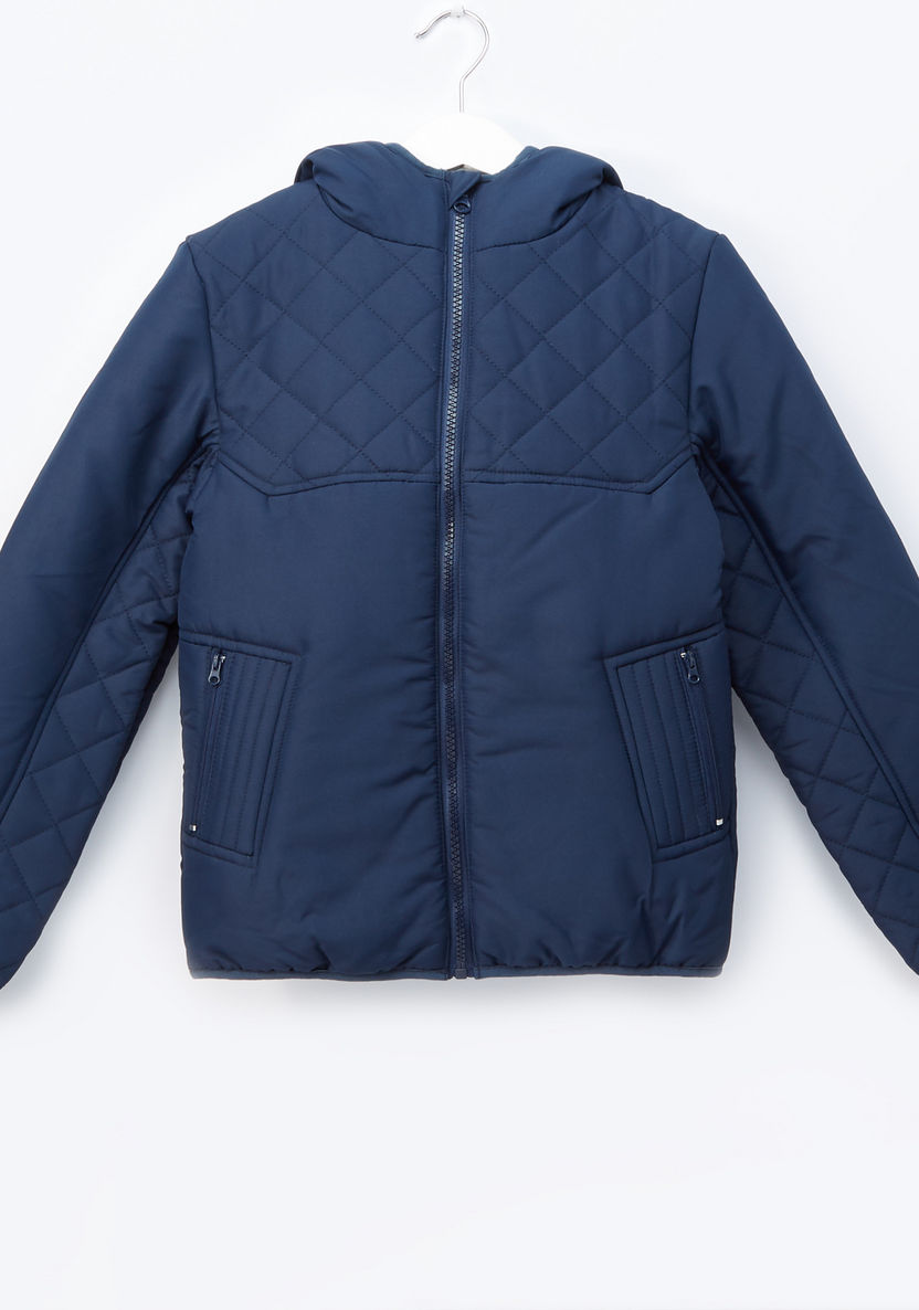 Juniors Long Sleeves Hooded Jacket-Coats and Jackets-image-0