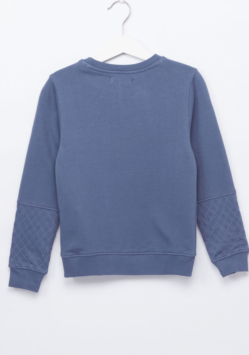 Juniors Solid Sweat top with Pocket-Sweaters and Cardigans-image-2