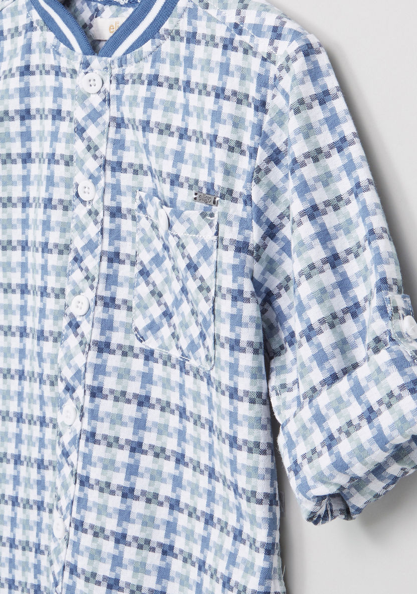Eligo Chequered Long Sleeves Shirt-Shirts-image-1
