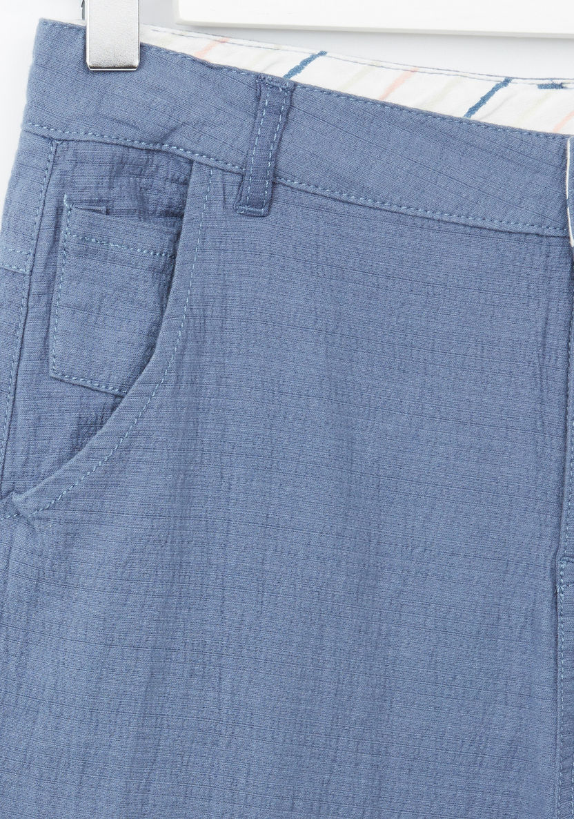 Eligo Pocket Detail Pants with Button Closure-Pants-image-1
