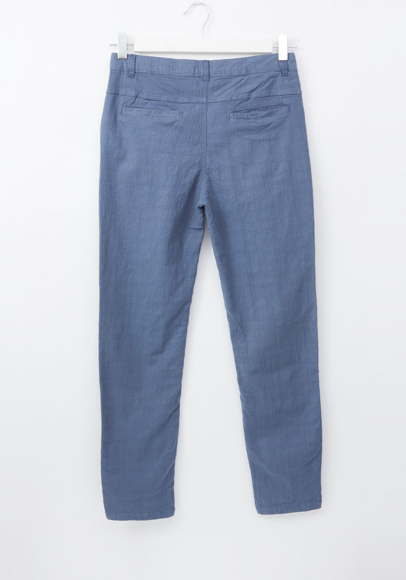 Eligo Pocket Detail Pants with Button Closure-Pants-image-2