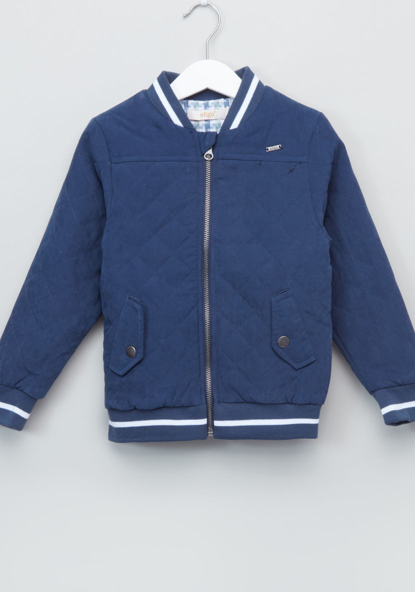 Eligo Long Sleeves Quilted Jacket-Coats and Jackets-image-0