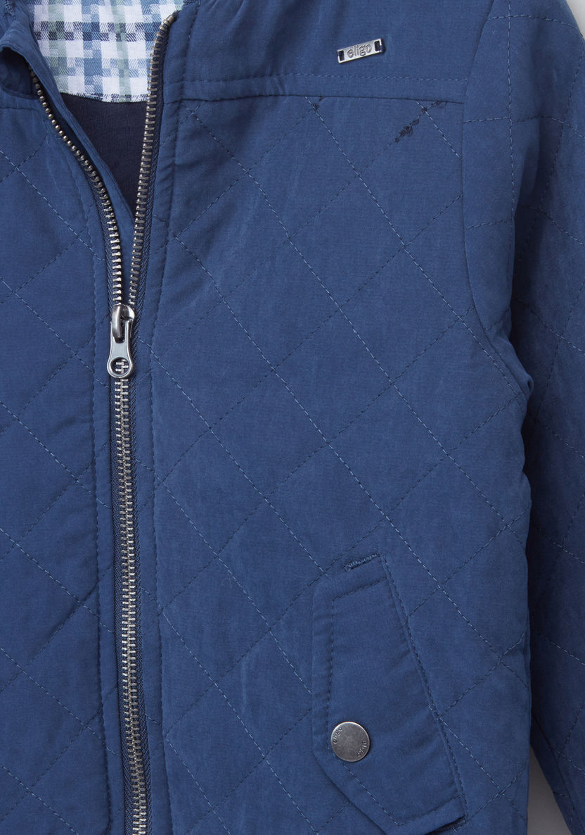 Eligo Long Sleeves Quilted Jacket-Coats and Jackets-image-1