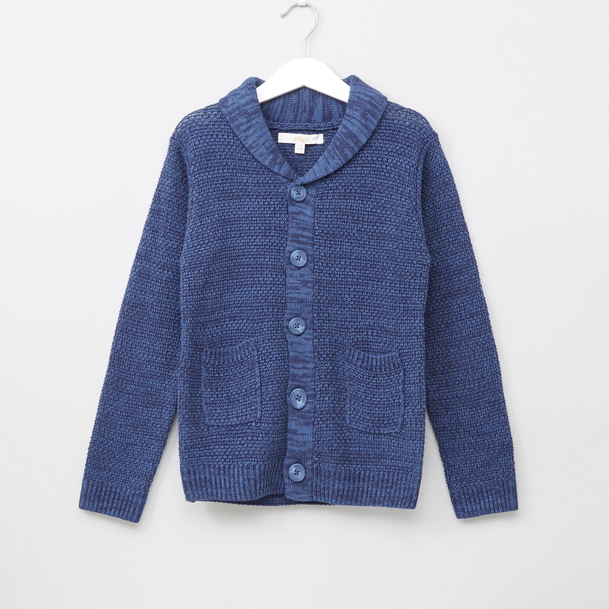 Eligo Textured Long Sleeves Cardigan-boys-clothing-jumpersandcardigans-image-1