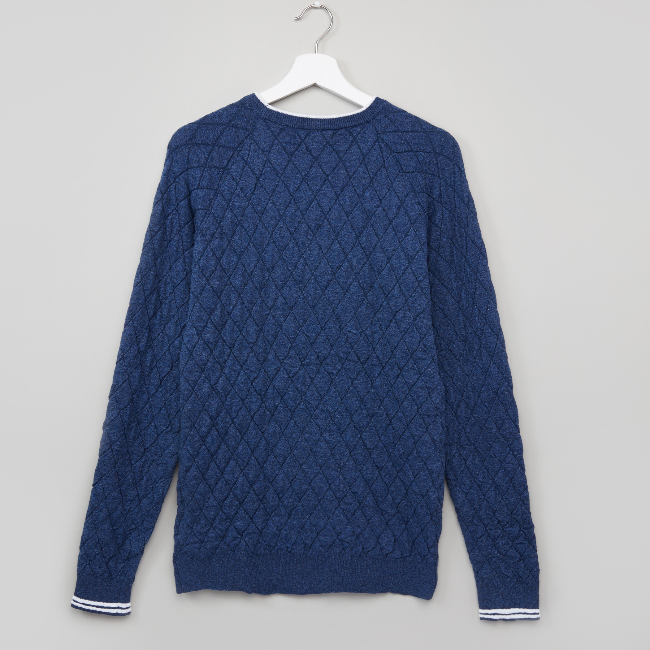 Eligo Quilted Round Neck Raglan Sleeves Sweater-boys-clothing-jumpersandcardigans-image-3