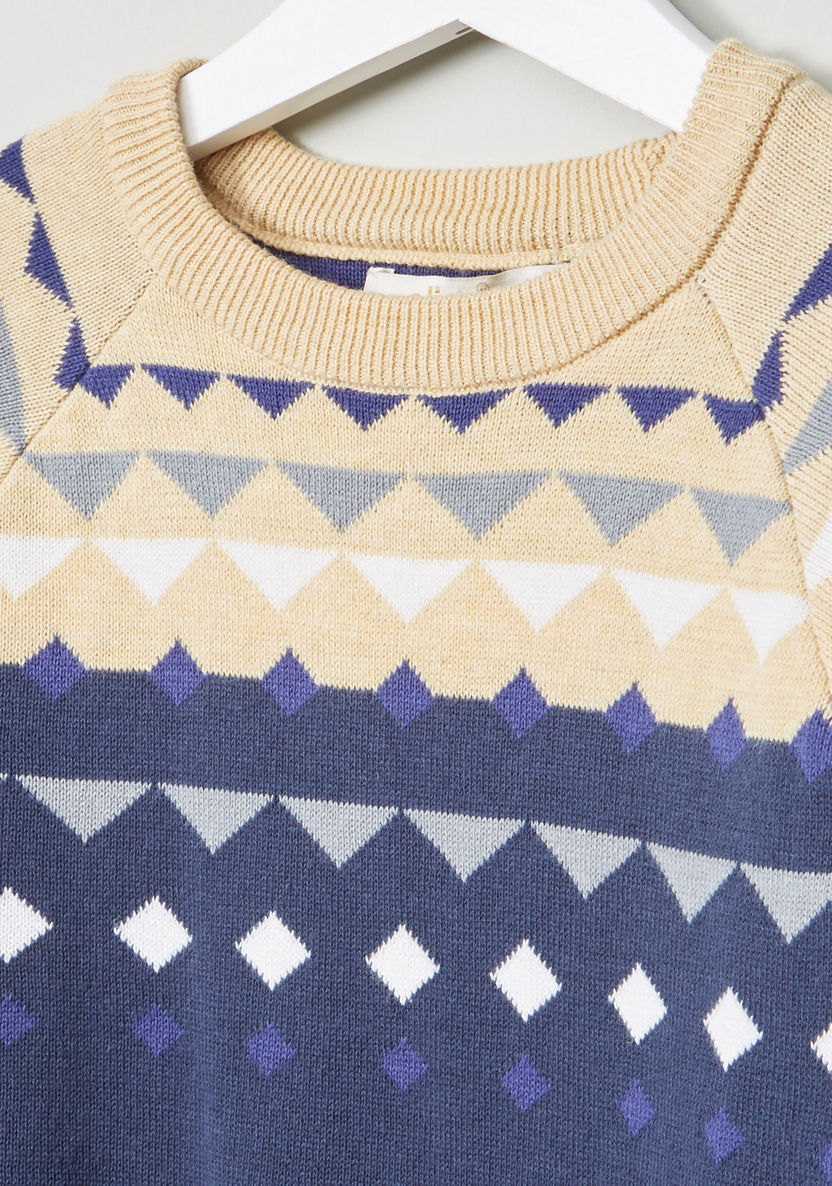 Eligo Intarsia Knit Jumper-Sweaters and Cardigans-image-1