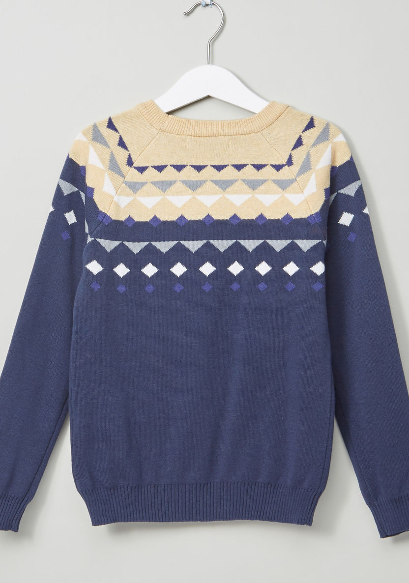 Eligo Intarsia Knit Jumper-Sweaters and Cardigans-image-2